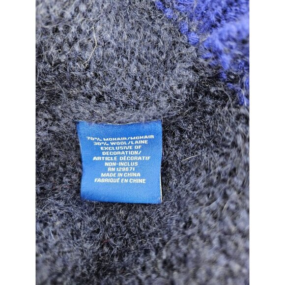 Noname Mohair/Wool Turtleneck Sweater Dress Womens S Blue Oversized - Picture 5 of 5